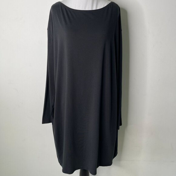 lululemon athletica Dresses & Skirts - Lululemon Women's Black Back in Action Long Sleeve Mini Dress Tunic Size L